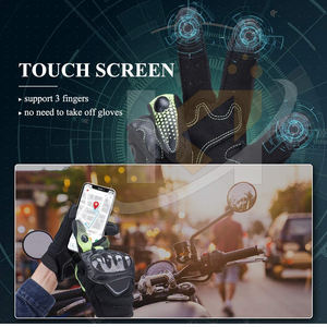 Gants de moto de bonne qualité avec logo personnalisé Gants de moto avec logo personnalisé - Product Image 2