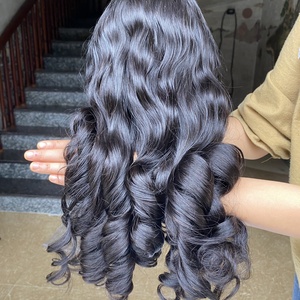 Perruques de cheveux humains crépus bouclés pour femmes noires, perruque de dentelle pleine crépue bouclée, perruque de dentelle pleine vierge crépue bouclée, vente en gros - Product Image 6