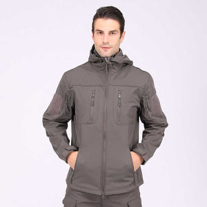 Dernière vente en gros de vestes d'extérieur softshell pour hommes sur mesure sweat à capuche d'hiver manteau coupe-vent fermeture éclair imperméable polaire spécial - Product Image 2