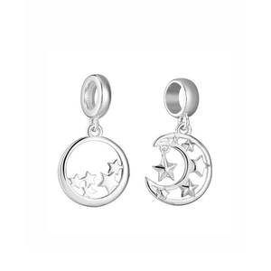 925 breloques en argent avec étoile Logo Design prix de gros haute qualité à la mode fournisseur de breloques en argent Sterling - Product Image 1