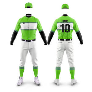 Uniforme de Béisbol con Servicio OEM, Diseño Personalizado al por Mayor, Unisex, 100% Poliéster, Transpirable, de Secado Rápido - Product Image 4