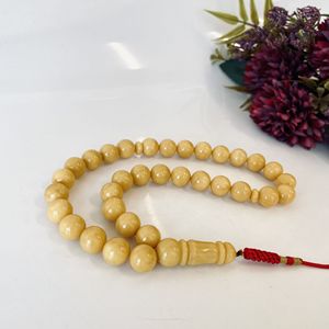 Tespih de ámbar báltico color yema de huevo, Misbaha de 33 cuentas hecha a mano, 33 cuentas - Product Image 6