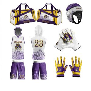 Uniformes de Fútbol Americano Personalizados para Equipos, Paquetes de Ofertas, Uniformes Deportivos, Sudadera con Capucha 100% Poliéster, Digital, Antibacteriana y Resistente al Agua - Product Image 4