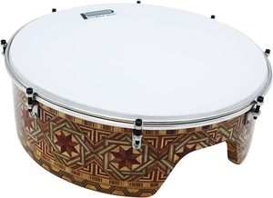 Gawharet El Fan 16" Professional Handmade Wood Bandir Bendir Dof Daf <b>Drum</b> with Internal Snare and External Tuning DOF4 - Product Image 3
