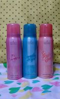 Desodorantes en aerosol, perfumes corporales, body splash, body mist disponibles.