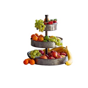 Soporte de pastel de Metal de tendencia superior Soporte de pastel hecho a mano de forma redondeada Soporte de pastel de Metal con estilo indio decorativo - Product Image 3