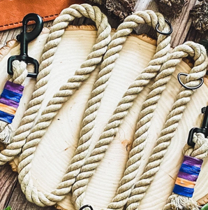 Handmade Cotton Dog Rope <b>Leash</b> Customized Colored Cotton Rope Handmade Dog <b>Leash</b> <b>Pet</b> <b>Leash</b> Set - Product Image 2