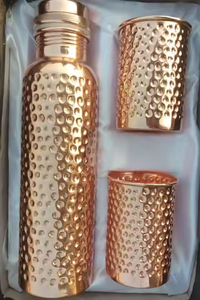 Design Health Benefit Water <b>Copper</b> <b>Bottle</b> Customized Size and Shape free sample by crescent crafts - Product Image 3