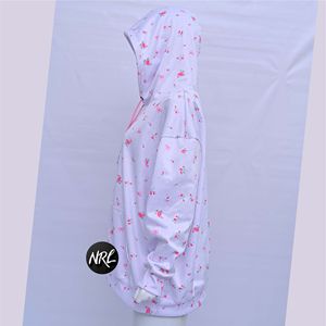 Sudadera con capucha personalizada con estampado de sublimación para mujer, ropa de calle informal con hombros caídos, ropa de invierno transpirable - Product Image 6