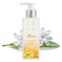 Parfum concentré pour linge Aromatika Monoi, 200 ml, adoucissant textile liquide, parfum floral, jusqu'à 60 lavages
