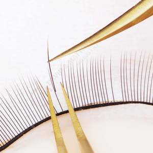 แหนบถอนขนตาปลาโลมาสแตนเลสสีทองที่ช่วยแยกขนตาดูแลขนตาเพิ่มวอลลุ่มโลโก้ตามสั่ง - Product Image 6