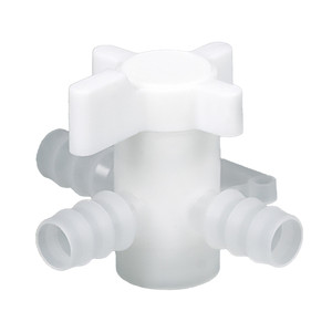 วาล์วสามทาง PVDF สำหรับของเหลวอาหารและสารเคมี โดย Burkle GmbH - Product Image 1