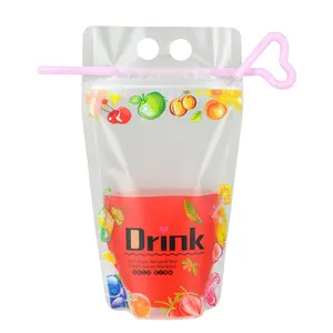 Custom Flexography Reusable Drink Juice Pouches Bag For Beer Milk Tea Plastic Bag Liquid Smoothie pouches