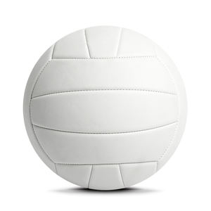 Pelotas de voleibol de cuero de PVC PU personalizadas de alta calidad más vendidas, pelotas de voleibol de Color liso cosidas reforzadas - Product Image 1