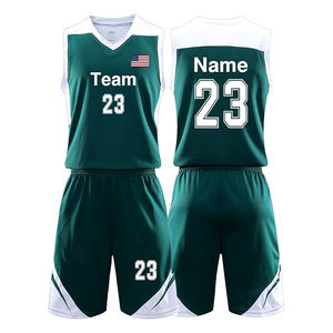 High Quality BSCI Sublimation Men's Sportswear Customized Polyester <b>Basketball</b> Uniform Plus Size Includes Logo Name Wholesale - Product Image 4