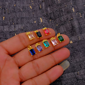 Colgante Chapado en Oro de Cuarzo Apatita Artesanal, Conector Facetado para Collar, Pulsera y Fabricación de Pendientes - Product Image 2