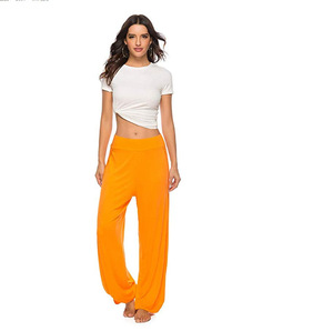 <span class=keywords><strong>Pantalon</strong></span> large décontracté taille haute en coton et lin pour <span class=keywords><strong>femme</strong></span>, avec poches, grande taille, offre spéciale - Product Image 6