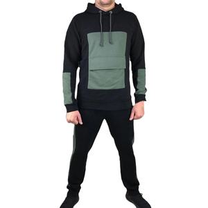 OEM Pull à capuche sérigraphié en polaire Pantalon évasé Ensembles de survêtement pour hommes Ensembles de survêtements à capuche pour hommes 2 pièces - Product Image 3