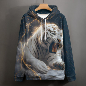 Sweat à capuche avec impression numérique pour hommes en vrac Nouveau style Décontracté Hiver Design Basics Hommes Pullover Hoodies Pour Adultes - Product Image 6