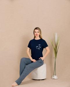 ชุดนอนแขนยาวพรีเมียมสำหรับผู้หญิง ผ้าวิสโคส 100% ให้สัมผัสนุ่มสบายแบบตุรกี ผลิตในตุรกี ชุดนอนหรูหรา นุ่มสบาย เหมาะสำหรับพักผ่อน - Product Image 4