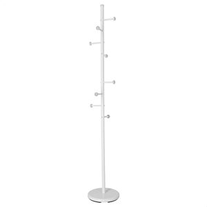 WELL HOME Appendiabiti in Metallo Liscio 28.5x28.5x171 cm con 6 Ganci e 2 Ganci Appendiabiti Ciascuno - Product Image 1