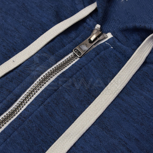 Sudadera con capucha y cremallera de algodón 100% para hombre, diseño personalizado, patrón sólido de alta calidad, peso ligero, temporada de invierno, técnica teñida lisa con capucha - Product Image 6