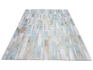 Vente chaude de tapis brodés indiens faits à la main de qualité supérieure tapis en cuir pour salon et salle à manger tapis et ensembles - Product Image 3
