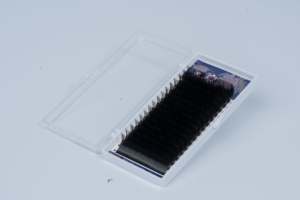 Venta al por mayor Premium Matte Black Cachemira Mink Volume Classic Lash Extension Supplies Classic Lash Extension Tray - Product Image 2