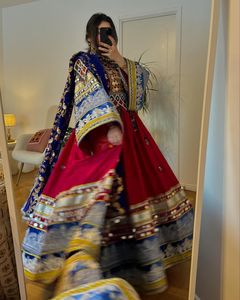 Vestido de mujer Vintage afgano tradicional hecho a mano, seda y algodón de alta calidad, el mejor Material para el verano 0687 - Product Image 4