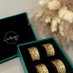 Ronds de serviette, ronds de serviette en rotin, ronds de serviette en osier, décor de table - Product Image 4