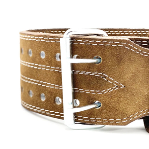 Cinturón de Gimnasio de Cuero Personalizado con Hebilla, Precio de Fábrica, MOQ Bajo, para Entrenamiento de Levantamiento de Pesas, Antideslizante - Product Image 6