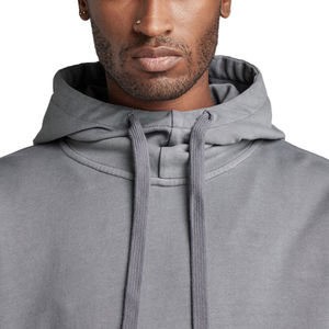 2025 gros hommes sweat à capuche surdimensionné bleu ciel léger coton Polyester mélange pull décontracté pour un usage quotidien basiques sweats à capuche - Product Image 6