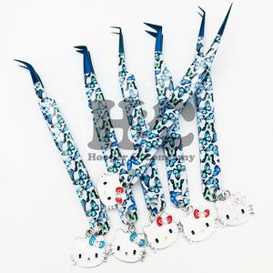 Pinzas de Precisión para Pestañas, Profesionales, de Acero Inoxidable, Anti-Magnéticas, Anti-Estáticas, con Punta Inclinada Rosa, Personalizables, Venta al Por Mayor - Product Image 4