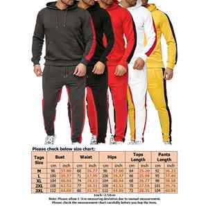 Ensembles de jersey à capuche à manches longues et fermeture éclair de haute qualité survêtement en polyester de coton personnalisé pour hommes - Product Image 6