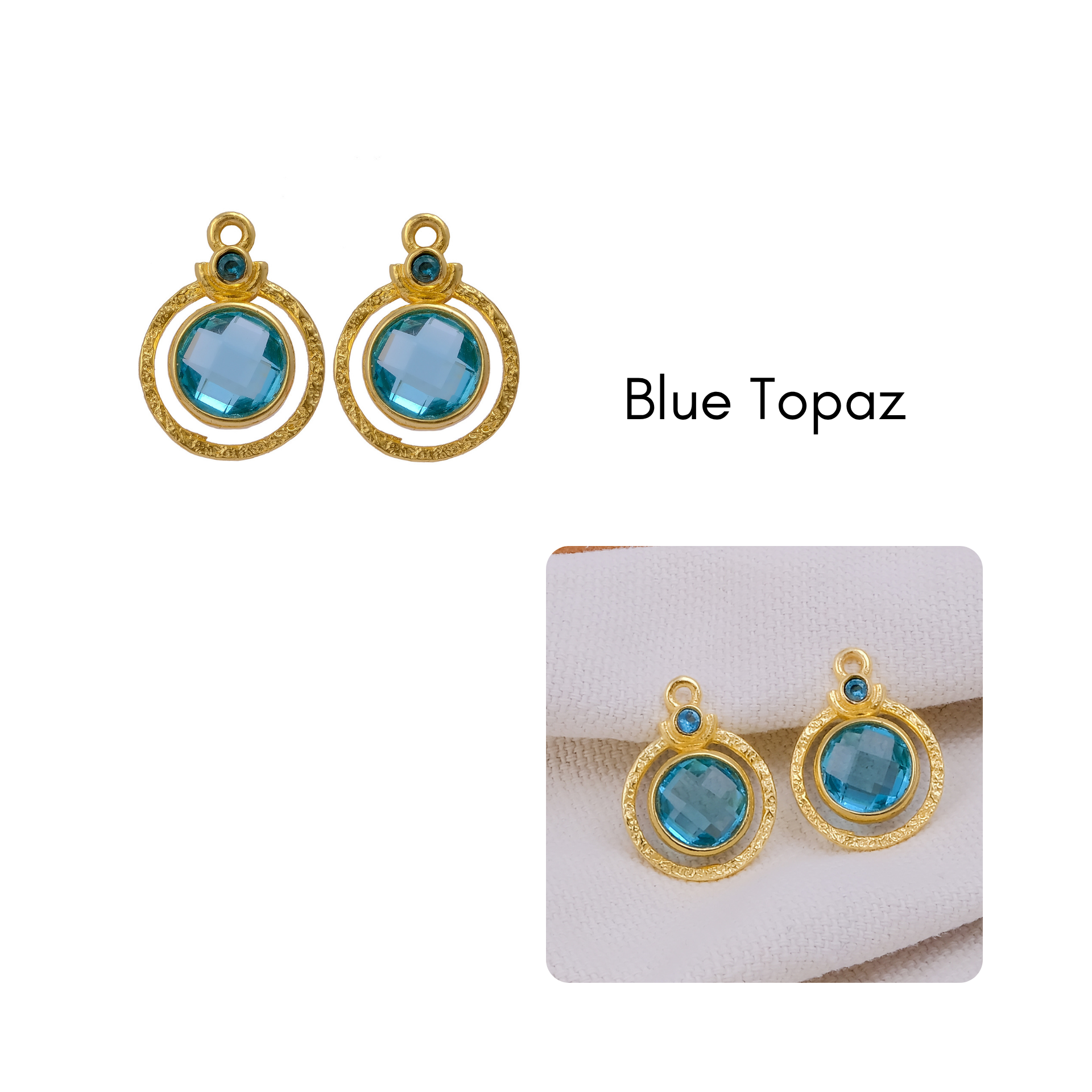 บุษราคัมควอตซ์ไฮโดรสีฟ้า