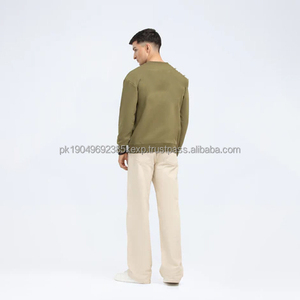 เสื้อสเวตเตอร์แขนยาวสำหรับผู้ชายเสื้อสเวตเชิ้ตแขนยาวแบบลำลองมีแบรนด์แฟชั่นสินค้ามาใหม่2025 - Product Image 5