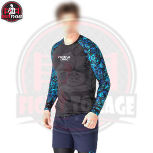 Rashguard de Entrenamiento de MMA de Primera Calidad, Diseño Sublimado, Secado Rápido, Manga Larga, Poliéster/Spandex/Nailon 220g - Product Image 3