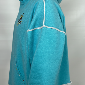 Sweat-shirts et pulls à capuche personnalisés 100% coton, lourds, surdimensionnés, à double col, à épaules tombantes, basiques surdimensionnés - Product Image 5