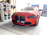 Gril Depan Model VOR untuk BMW M3 M4 G80 G82 2022+ Serat Karbon Kidney Grille Pilihan Karbon Kering dan Basah S9