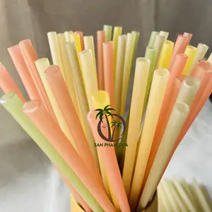 TRINKEN 100% NATÜRLICHER REIS STRAW/NATÜRLICHER BIODEGRADABLE ESSBARER REIS TRINK STRAWS BENUTZER DEFINIERTE MISCH FARBE