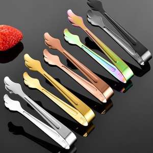 ที่คีบน้ำแข็งทำจากสเตนเลสสตีลดีไซน์แบบเรียบง่ายอุปกรณ์เสริมสำหรับบาร์เครื่องดื่มหลากหลายสี - Product Image 1