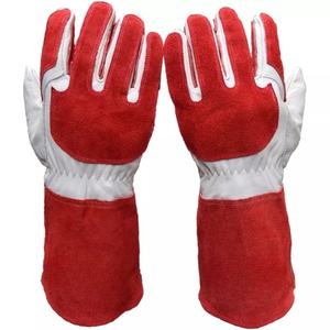 ถุงมืองานเชื่อมหนัง14นิ้วถุงมือนิรภัยทนไฟ Tig MIG กันความร้อนทนความร้อนตามสั่งสำหรับงานอุตสาหกรรม - Product Image 2