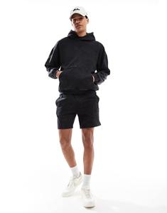 Streetwear décontracté à la mode hommes sweats à capuche et shorts ensemble tissu respirant confortable Options sur mesure pour l'été - Product Image 3