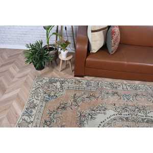 Tapis turc vintage 5,6x9,6 pi (172x292 cm), tapis persan brun - Product Image 3