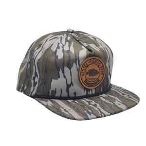 Vietnam Factory Custom Flat Brim 256 Camo Snapback Cuerda Sombreros Logotipo de cuero Caza Pesca Camo Sombreros Camuflaje 256 Cuerda Sombreros - Product Image 2