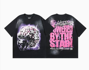 T-shirt à manches courtes pour homme en coton tricoté, personnalisable avec logo, décontracté, fournisseur OEM, respirant, écologique, couleur unie, haut d'été - Product Image 2