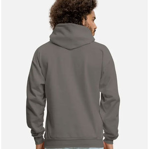 Sweat à capuche pour homme grande taille en coton biologique avec impression de logo personnalisé - Product Image 3