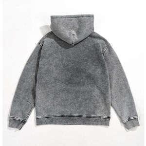High Quality 100% Cotton Acid Washed Hoodie High Street Washing Old <b>Sweater</b> Stone Washed <b>Vintage</b> Hoodie 2026 - Product Image 3