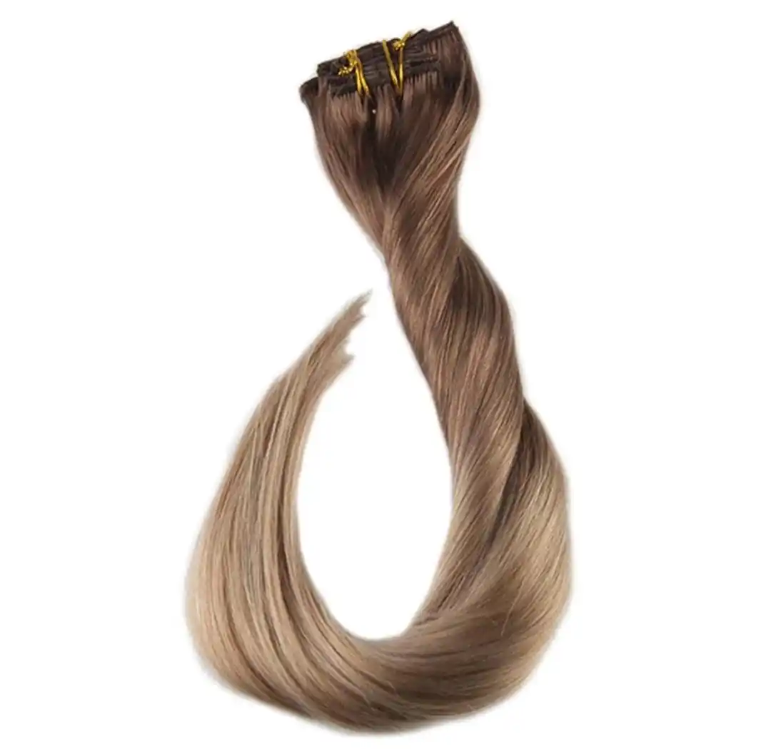 HAND TIED DOUBLE DRAWN NATURAL INDIAN HUMAN HAIR EXTENSIONS HEALTHY END VIRGIN UNPROCESSED HAIR SUPPLIER