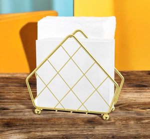 Hot Sell Napkin Elegant Luxury Black Metal Steel Square Paper Napkin Holder Stands Napkin <b>Caddy</b> for <b>Table</b> - Product Image 3